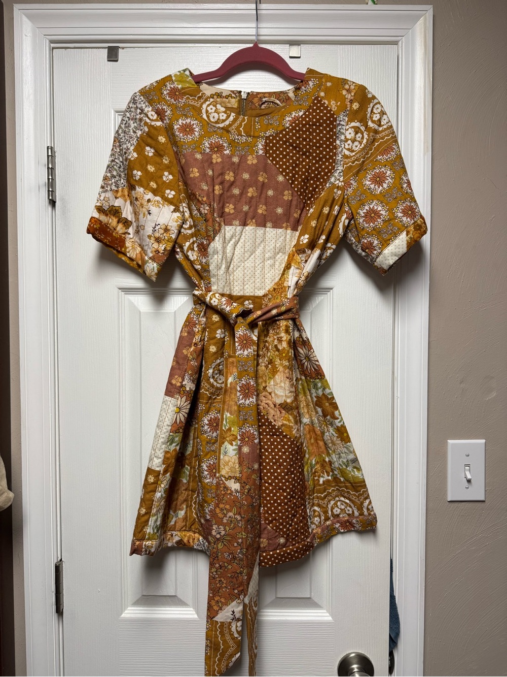 Spell - Cha Cha Quilted Tunic Dress -Patchwork - Size Small - Like NEW!
